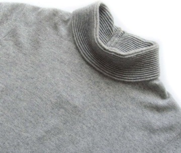 Pure Cashmere * piękny półgolf na zamek * 100% kaszmir * S