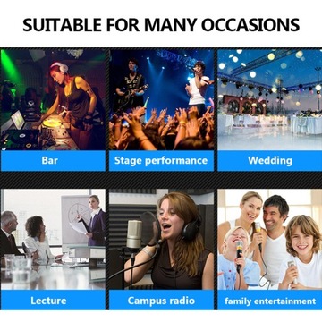 Переносной мини-микшер A6, 6 каналов, аудиоконсоль с