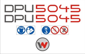 NAKLEJKI do zagęszczarka WACKER NEUSON DPU 5045