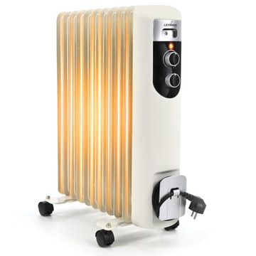 GRZEJNIK ELEKTRYCZNY OLEJOWY 2500W WYDAJNY ENERGOOSZCZĘDNY TERMOSTAT 2,5kW