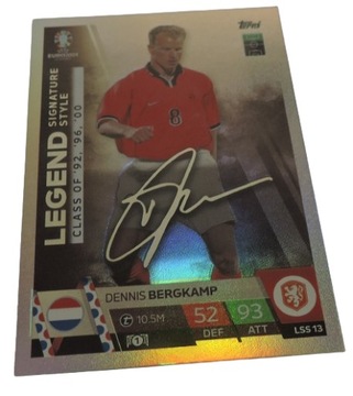 EURO 2024 TOPPS MATCH ATTAX LEGEND SIGNATURE STYLE LSS13 BERGKAMP