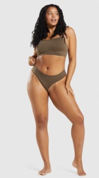 ТРУСИКИ ЖЕНСКИЕ GYMSHARK, РОЗОВЫЕ СТРИНГИ, XL P7A