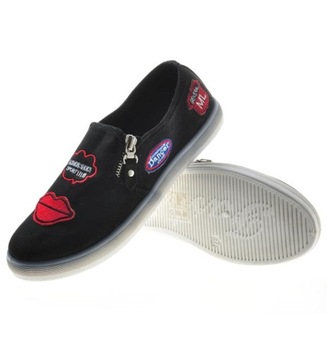 Wsuwane damskie tenisówki trampki slip on Buty wkładane 8422 38