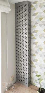 Открытая крышка труб и вертикальных масок размером 245x28x11cm белый коврик