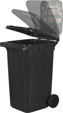 БАК ДЛЯ МУСОРОВ 240 Л ГРАФИТ ЧЕРНЫЙ