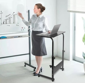 МОБИЛЬНЫЙ СТОЛИК ДЛЯ НОУТБУКА, ЧЕРНЫЙ, РЕГУЛИРУЕМЫЙ ЖУРНАЛЬНЫЙ СТОЛИК