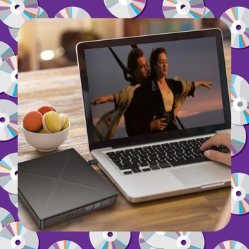 Внешний дисковод CD-R/DVD-ROM/RW Устройство записи USB-C 3.0 ПРОИГРЫВАТЕЛЬ Устройство чтения SD-карт