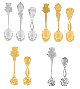 SREBRNA ŁYŻECZKA PREZENT NA ROCZEK, CHRZEST Z GRAWEREM PUDEŁKO + CERTYFIKAT