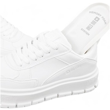 Sneakersy Damskie Białe sportowe Trampki Big Star na platformie NN274373 38