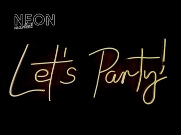 Let's Party napis LEDOWY LED Neon LEDON