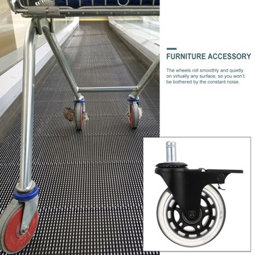 5 шт. ВРАЩАЮЩИЕСЯ НА 360 ГРАДУСОВ КОЛЕСА ДЛЯ ОФИСНОГО КРЕСЛА