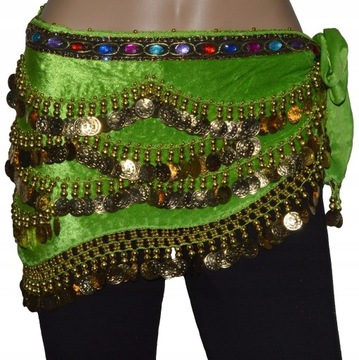 CHUSTA do tańca brzucha BELLY DANCE tribal orient monetki cygańska