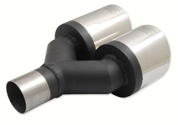 Наконечник глушителя, двойной круглый, 2x 100 мм, СЛЕВА