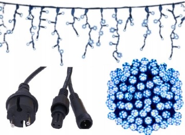 GIRLANDA 120LED ZEWNĘTRZNA ZIELONY GRUBY KABEL 7M