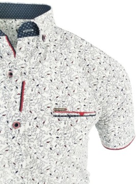 РУБАШКА МУЖСКАЯ БЕЛАЯ С УЗОРОМ SDN 669 XXXL 3XL