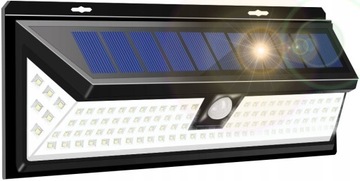 Lampa ścienna solarna 5.5W 0.55W 118 LED czujnik ruchu wodoodporny