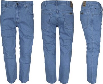 WRANGLER REGULAR SPODNIE JEANSOWE PROSTE W34 L30