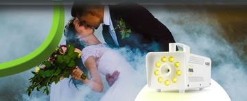 Дым-машина со светодиодным эффектом RGB, белый Fuzzix + бесплатная жидкость