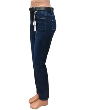 Spodnie Jeans Damski Pasek Plus Size M.SARA - 33