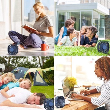 ПОРТАТИВНЫЙ ВЕНТИЛЯТОР USB, 3-СКОРОСТНОЙ, РЕГУЛИРУЕМЫЙ, ПОВОРОТ НА 360 ГРАДУСОВ