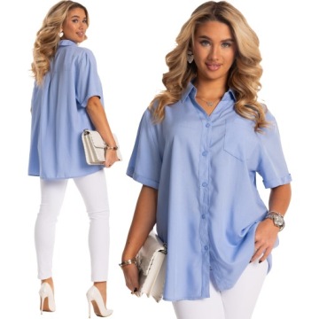 Wygodna Modna BLUZKA Koszulowa KOSZULA Plus Size Dużo Kolorów i Rozmiarów