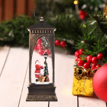 Снежный шар-фонарь с музыкой «Рождественский снег»