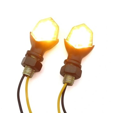 Поворотники универсальные 4x9LED MINI Arrows Fleas Approval Дымчатый