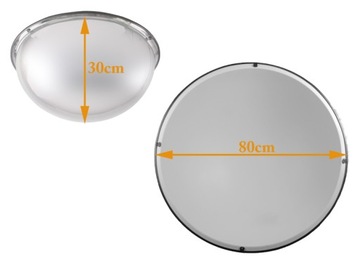 МАГАЗИН НАБЛЮДАТЕЛЬНОЕ ЗЕРКАЛО акрил 80см 1/2 шара
