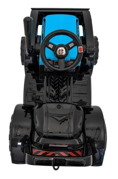 Traktor Spychacz G320 dla najmłodszych dzieci Niebieski + Ruchoma łyżka + M