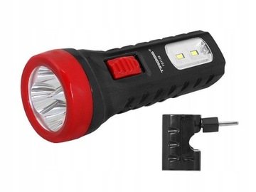 LATARKA AKUMULATOROWA 4 LED 2 SMD Ładowana Tiross