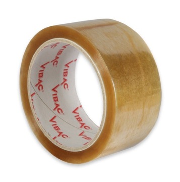 Taśma pakowa KAUCZUK Vibac przezroczysta MOCNA szer. 48 mm dł. 60 m 18szt.