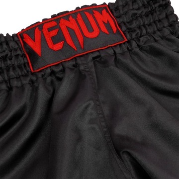 Классические шорты для тайского бокса Venum Черный/Красный XL