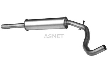 ASMET TŁUMIK UKŁADU WYDECHOWEGO PRZÓD SEAT AROSA VW LUPO I 1.0 1.4