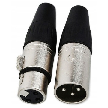 РАЗЪЕМ XLR 3-КОНТАКТНЫЙ ПАПА ГНЕВОЙ ROXTONE XP3FM РАЗЪЕМ ДЛЯ МИКРОФОНА НАБОР ИЗ 2 ШТ.
