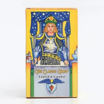 Классическая игровая карта Таро на английском и испанском языках.