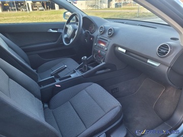 Audi A3 8P Hatchback 3d 1.6 102KM 2007 Audi A3 3-drzwiowe 1.6 MPi nowe opony Serwis Bezwypadkowy 1.6 Benzyna 102KM, zdjęcie 11