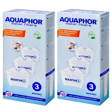 6 x wkład filtrujący filtry AQUAPHOR MAXFOR B25