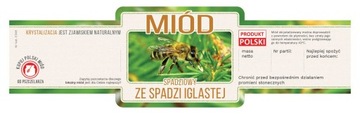 Etykiety na miód spadziowy iglasty (100szt) - E248