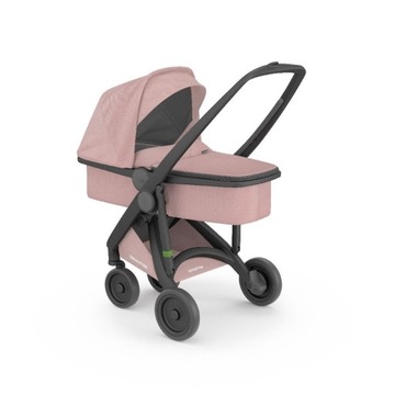 Wózek głęboki z gondolą Greentom blossom black