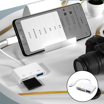 Адаптер концентратора для чтения карт SD TF типа C,