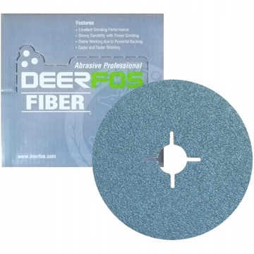 DEERFOS Krążki Fibrowe Cyrkon VZ133 125mm P60 25x