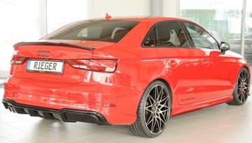 Накладка на бампер, диффузор Audi A3 8V 2016-2020 FL