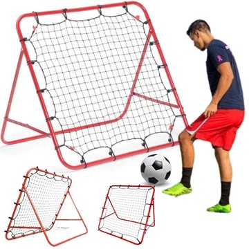 REBOUNDER TRENAŻER BRAMKA PIŁKARSKA PRZENOŚNA 100X100X70 CM PIŁKA NOŻNA