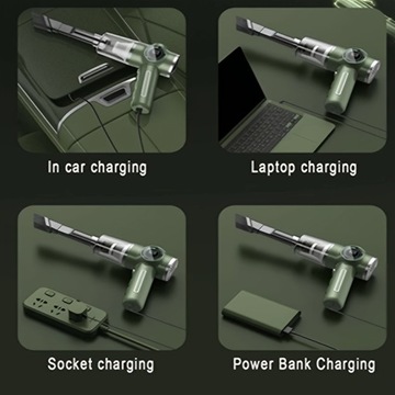 1шт Пылесос, Ручной беспроводной пылесос с высокой всасывающей способностью, Сжатый воздух