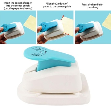Дырокол для бумаги 3 в 1, закруглитель углов, портативный инструмент для тиснения, дырокол для бумаги