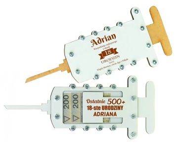 ZASTRZYK GOTÓWKI 18 URODZINY 30 40 50 KLATKA XXL B