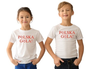 KOSZULKA KIBICA POLSKA GOLA REPREZENTACJA POLSKI TSHIRT EURO 2024 146-152cm
