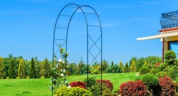 МЕТАЛЛИЧЕСКАЯ САДОВАЯ ПЕРГОЛА АРКА ДЛЯ ЦВЕТОВ РОЗ 255см