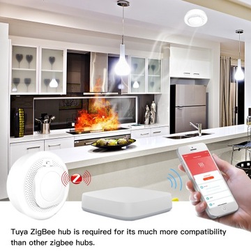 4x детектор дыма Smart ZigBee