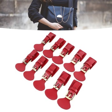 10 комплектов кожаных пришивных кнопок.